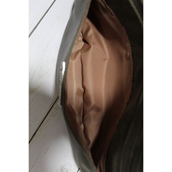 MultiSac Crossbody Purse Green Faux Leather Adjustable Strap Pockets Zippers - Picture 5 of 16